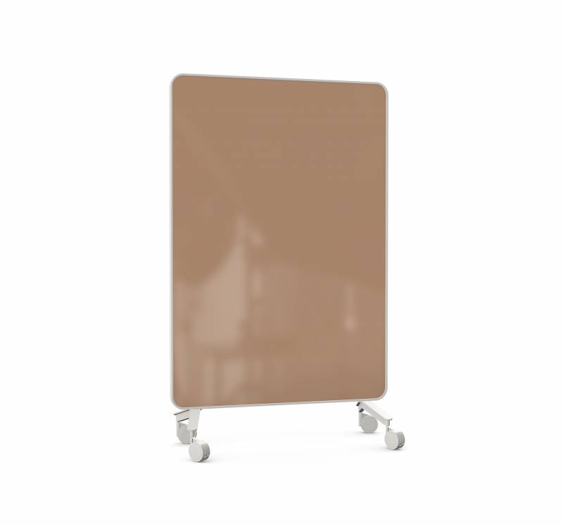 Lintex Frame Mobile glastavle 120x196cm med grå ramme Humble, mokka