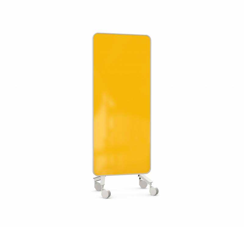 Lintex Frame Mobile glastavle 75x196cm med grå ramme Bright, gul