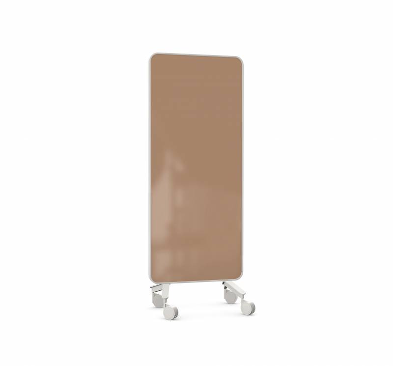 Lintex Frame Mobile glastavle 75x196cm med grå ramme Humble, mokka