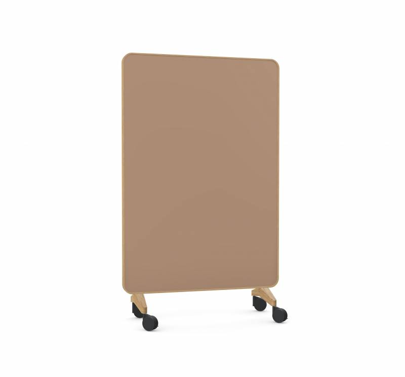 Lintex Frame Mobile Silk glastavle 120x196cm med egetræsramme Humble, mokka
