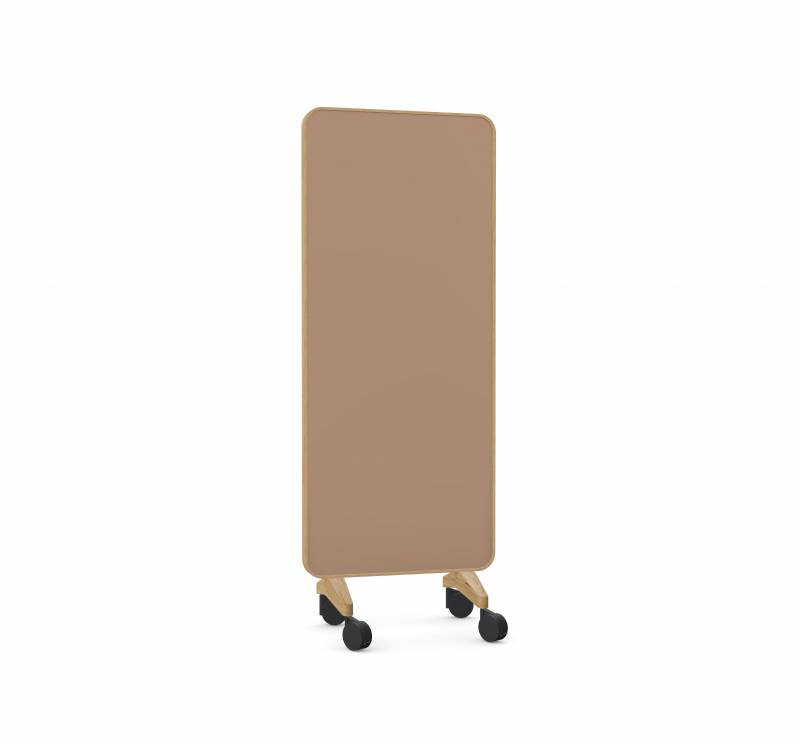 Lintex Frame Mobile Silk glastavle 75x196cm med egetræsramme Humble, mokka