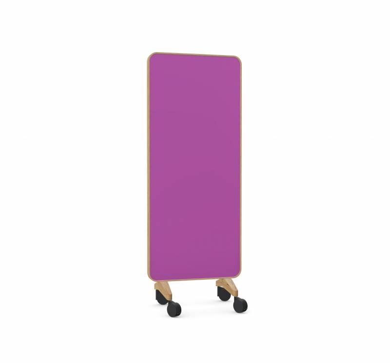 Lintex Frame Mobile Silk glastavle 75x196cm med egetræsramme Vivid, violet