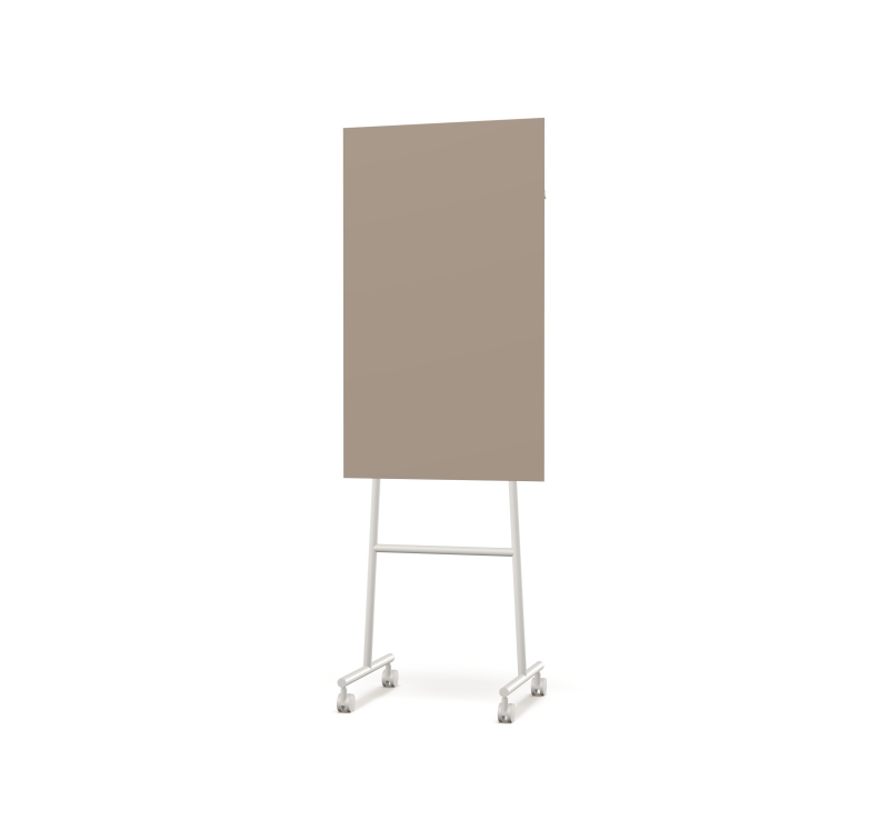 Lintex Mono Silk mobile glastavle 70x196cm med gr&aring;t stativ Cozy, brun