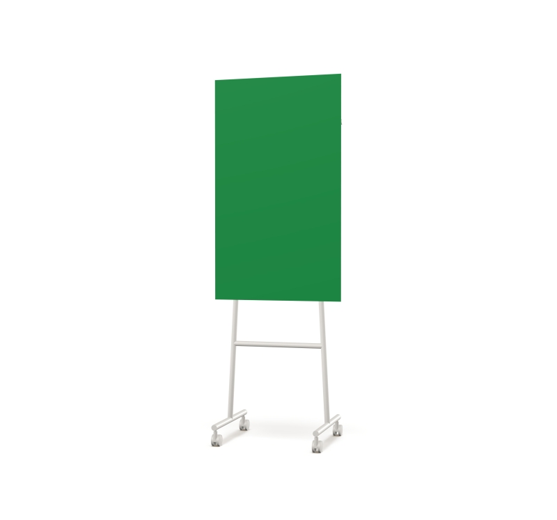 Lintex Mono Silk mobile glastavle 70x196cm med gr&aring;t stativ Fearless, gr&oslash;n
