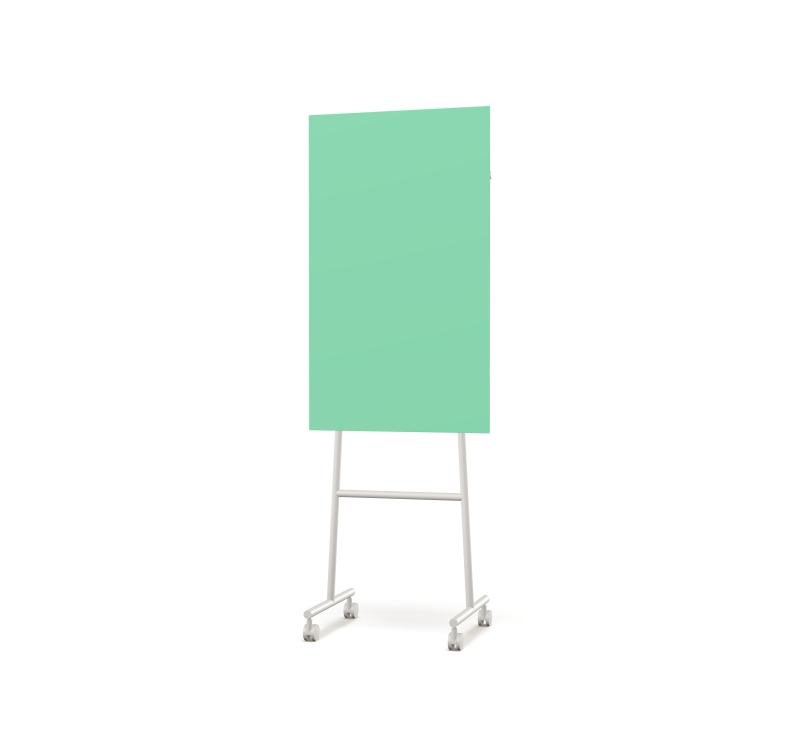 Lintex Mono Silk mobile glastavle 70x196cm med gr&aring;t stativ Free, mint gr&oslash;n