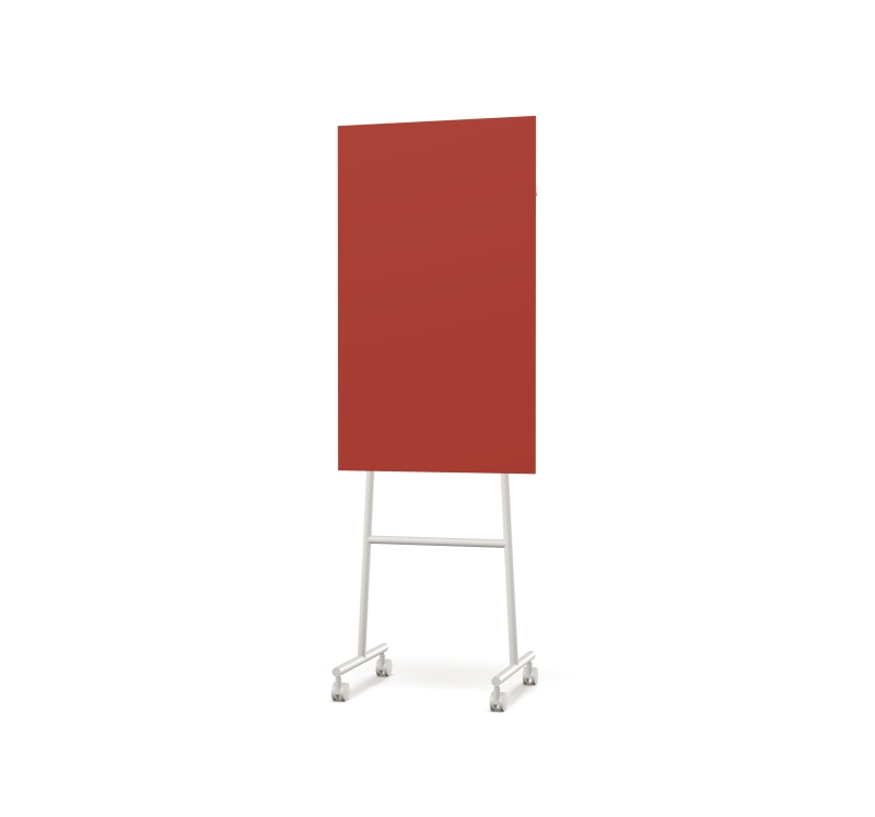 Lintex Mono Silk mobile glastavle 70x196cm med gr&aring;t stativ Loving, rustr&oslash;d