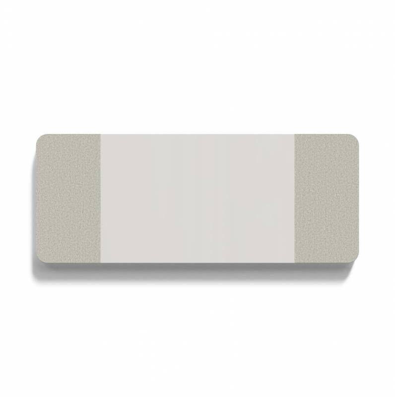 Lintex Mood Fabric Wall stof-glas-stof 250x100cm Soft, lys beige