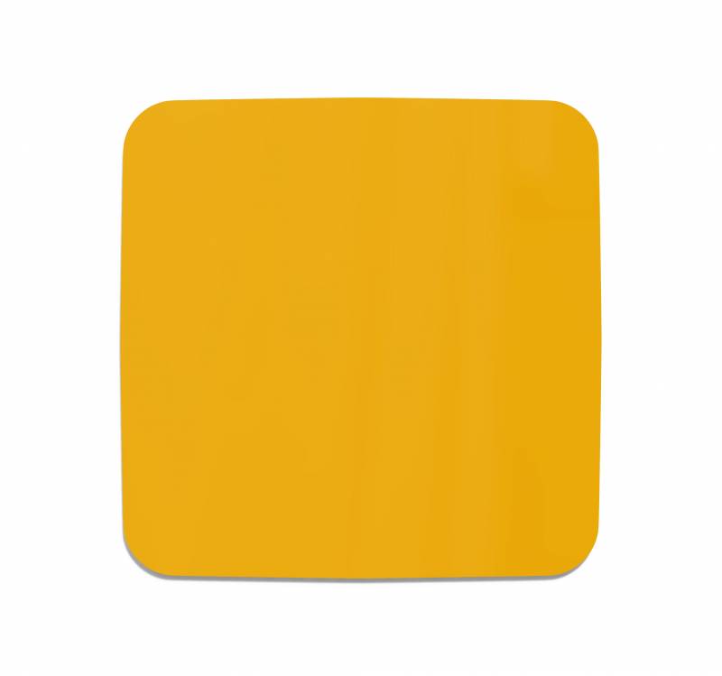 Lintex Mood Flow Wall glastavle 100x100cm Bright, gul