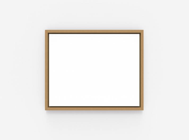 Lintex Offset whiteboard med ramme i eg 1624x1324mm hvid