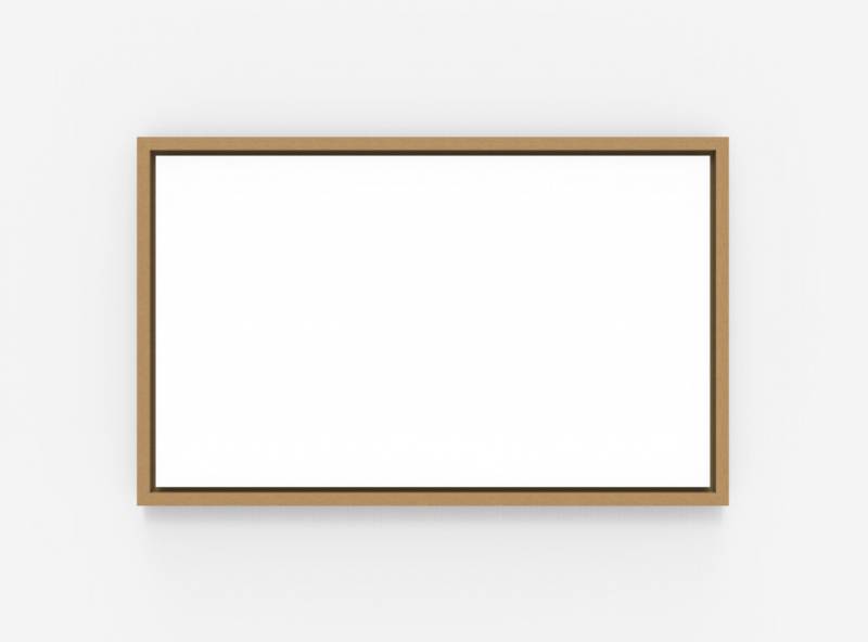 Lintex Offset whiteboard med ramme i eg 2124x1324mm hvid