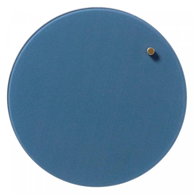 Naga Nord magnetisk glastavle rund Ø25cm blå