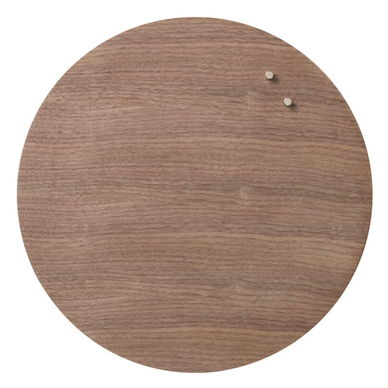 Naga Nord magnetisk tavle rund &Oslash;45cm valn&oslash;d | Outlet