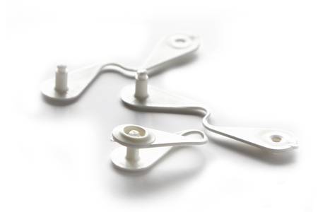 Plast clips vita hvid 1000 stk pakke