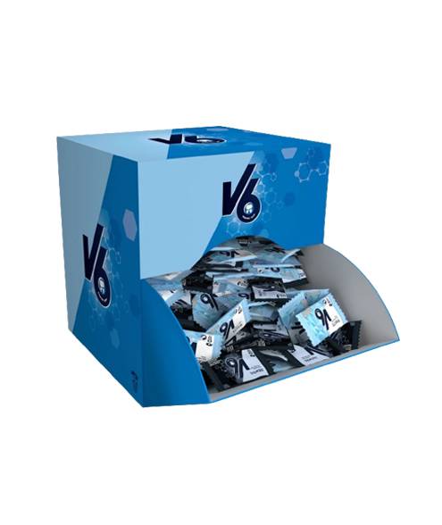 V6 tyggegummi i display med 170 pakker a 2 stk