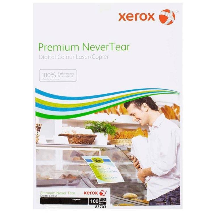 Xerox Premium Nevertear A4 vandfast 95 mic hvid, 100 ark