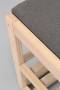 Baenk-med-skohylder-80x30cm-moerkegraa-stof-og-eg-2