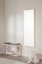 Baenk-med-skohylder-80x30cm-moerkegraa-stof-og-eg-3