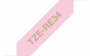 Brother-TZe-RE34-satinbaand-printer-guld-tekst-paa-pink-2