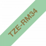 Brother-TZe-RM34-Satinbaand-print-12mm-guld-tekst-paa-mintgroent-2