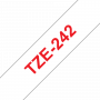 Brother-labeltape-TZe242-18mmx8m-roed-paa-hvid-tape-2