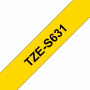 Brother-labeltape-TZeS-631-tape-12mmx8m-staerkt-klaebende-sort-paa-gul-2