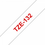 Brother-tape-TZe132-12mm-roed-paa-klar-2