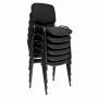 Comfort-Basic-kantinestol-med-sort-stof-og-sort-stel-3