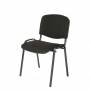 Comfort-Basic-kantinestol-med-sort-stof-og-sort-stel