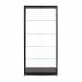 Glasvitrine%20Diamond%208%2C%20med%204%20flytbarehylder%20aluminiun%20med%20l%C3%A5s%20sort