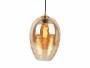 Leitmotiv-Pendant-Glamour-Cone-loftlampe-OE23cm-glas-brun