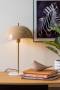 Leitmotiv-Waved-Dome-bordlampe-OE30cm-brun-1