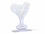 Leitmotiv-neonlys-Cocktail-w-Straw-218x30cm-blaa
