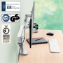 Leitz%20Monitor%20arm%20Ergo%20pladsbesparende%20dobbelt%20arm%20lysgr%C3%A5_1