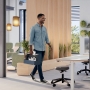 Leitz-baerbar-skrivebordsorganisering-i-stof-med-haandtag-graa