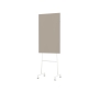 Lintex-Mono-Mood-mobile-glastavle-70x196cm-paa-hvidt-stativ-Lonely-moerk-brun