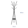 MAULavalon-stumtjener-med-9-knager-180cm-sort-1