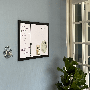 Naga-whiteboard-ugetavle-60x40cm-med-engelsk-tekst-og-sort-ramme