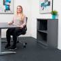 Office-ECO-reol-med-2-rum-88x695x37cm-moerkegraa-1