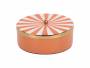 Opbevaringsaeske-Candy-Swirl-OE16cm-orange-og-hvid-1