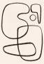 Plakat-Line-art-21x30cm-med-sort-hvid-abstrakt-stregkunst