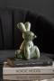 Statue-Balloon-Bunny-9x15cm-keramik-groen-3