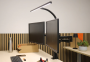 Unilux-STRATA-AXIO-monitorarm-dobbelt-med-lampe