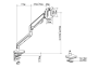 Unilux-VALIO-monitorarm-single-med-gasfjeder-sort