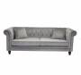 Velvet-3-personers-sofa-217cm-lys-graa-velour-og-trae