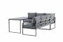 Zingaro-loungesaet-med-udendoers-sofa-med-hynder-og-bord-sort-6
