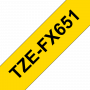 brother-tape-tzefx-651-24mm-flexible-sort-paa-gul-2