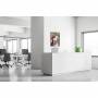 tekstil-vaegdekoration-pink-flower-erica-med-sort-ramme-2