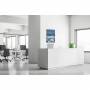 tekstil-vaegdekoration-sea-waves-med-sort-ramme